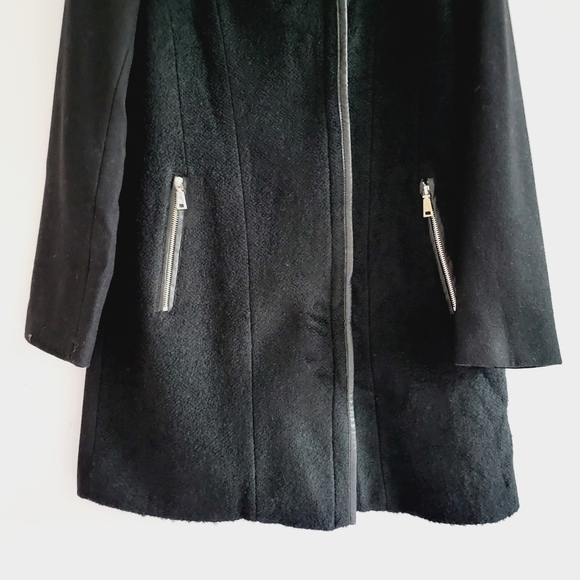 Tahari Black Wool Blend Coat - Picture 3 of 12